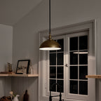 KICHLER 52476NBR Thera 14" 1 Light Pendant Natural Brass