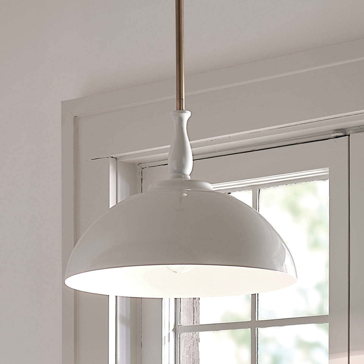 KICHLER 52476WH Thera 14" 1 Light Pendant White