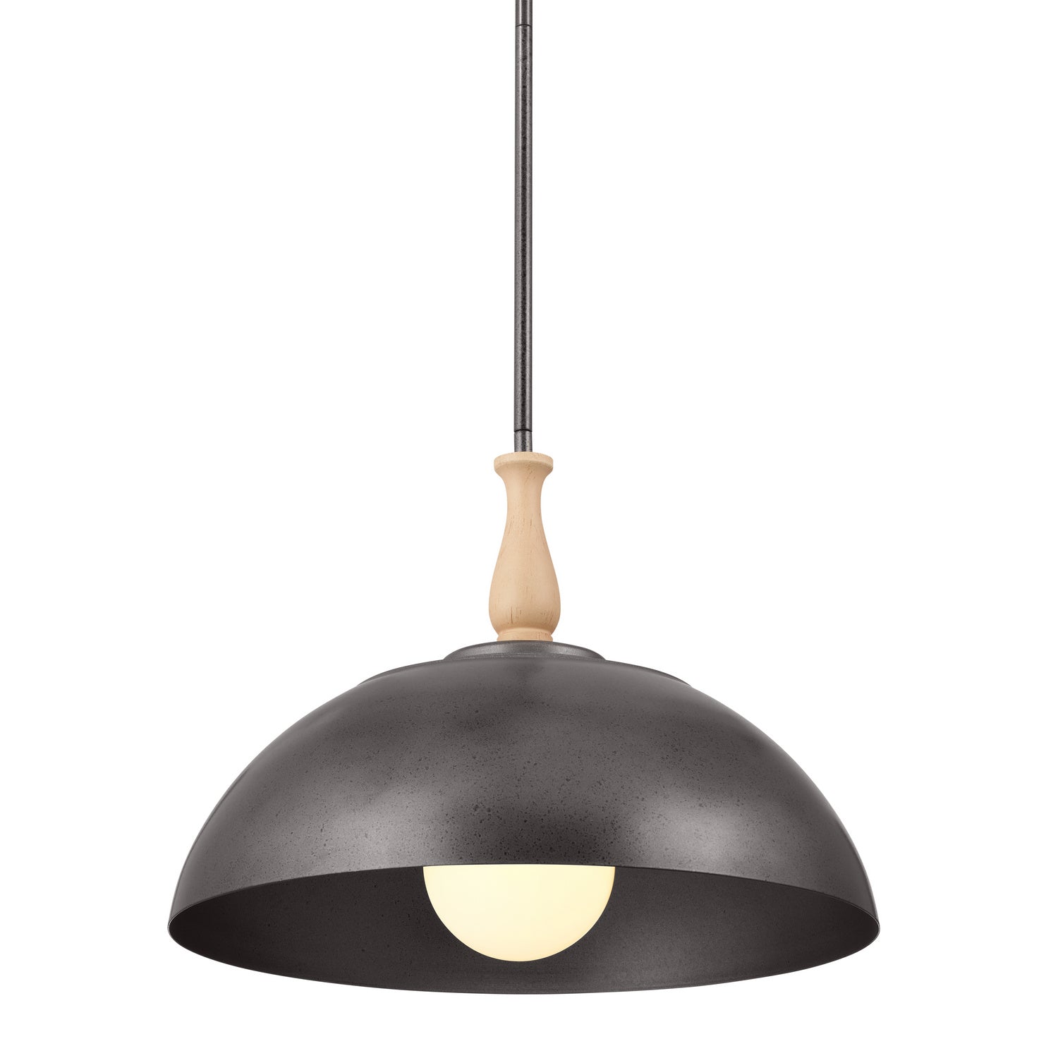 KICHLER 52477AVI Thera 18" 1 Light Pendant Anvil Iron