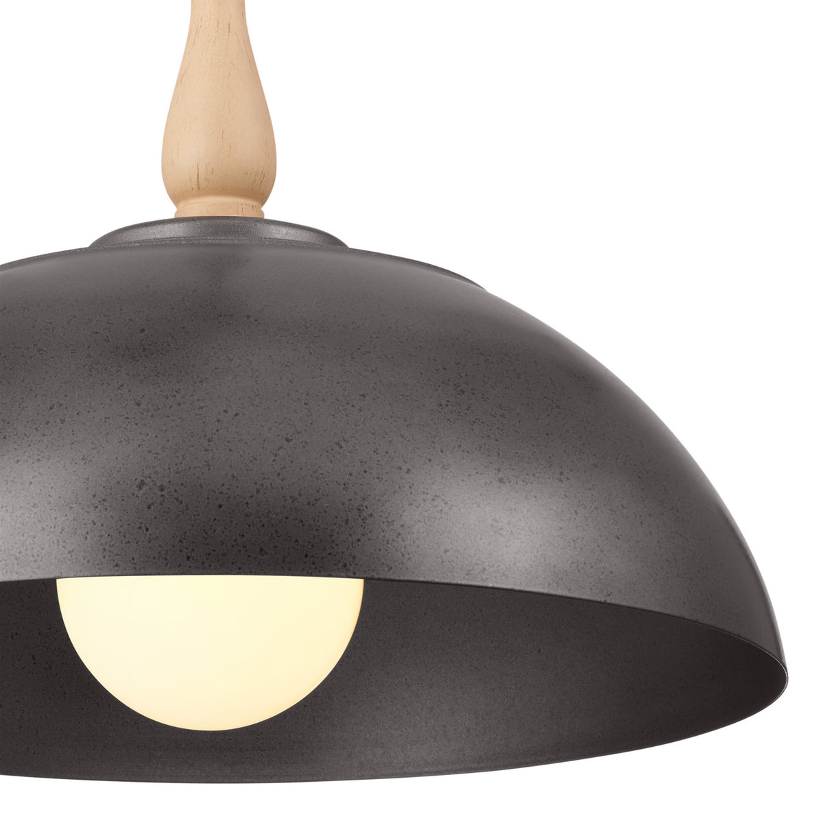 KICHLER 52477AVI Thera 18" 1 Light Pendant Anvil Iron