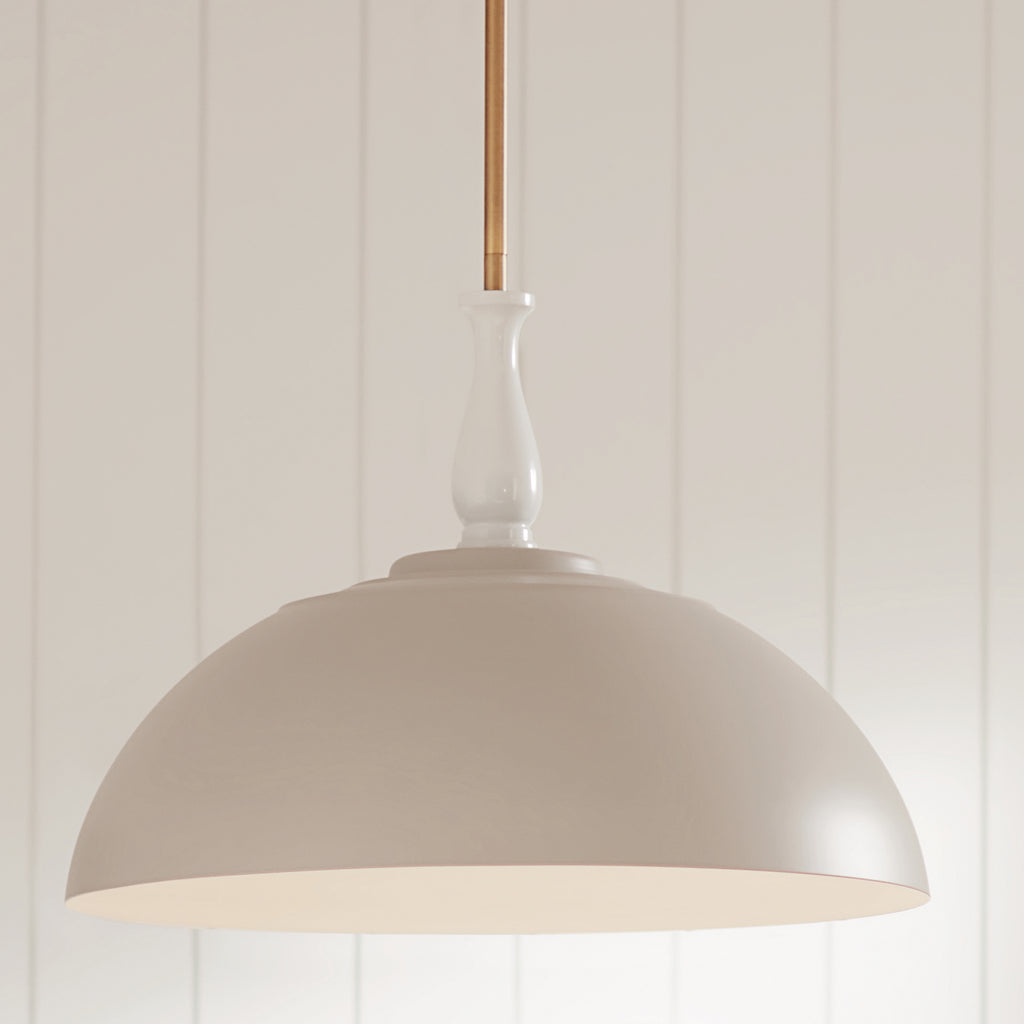 KICHLER 52477GRG Thera 18" 1 Light Pendant Greige
