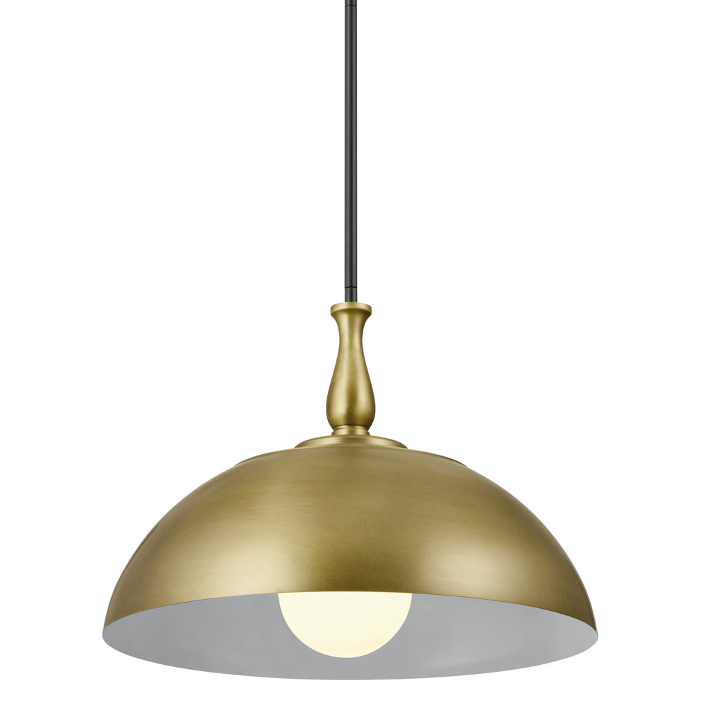 KICHLER 52477NBR Thera 18" 1 Light Pendant Natural Brass