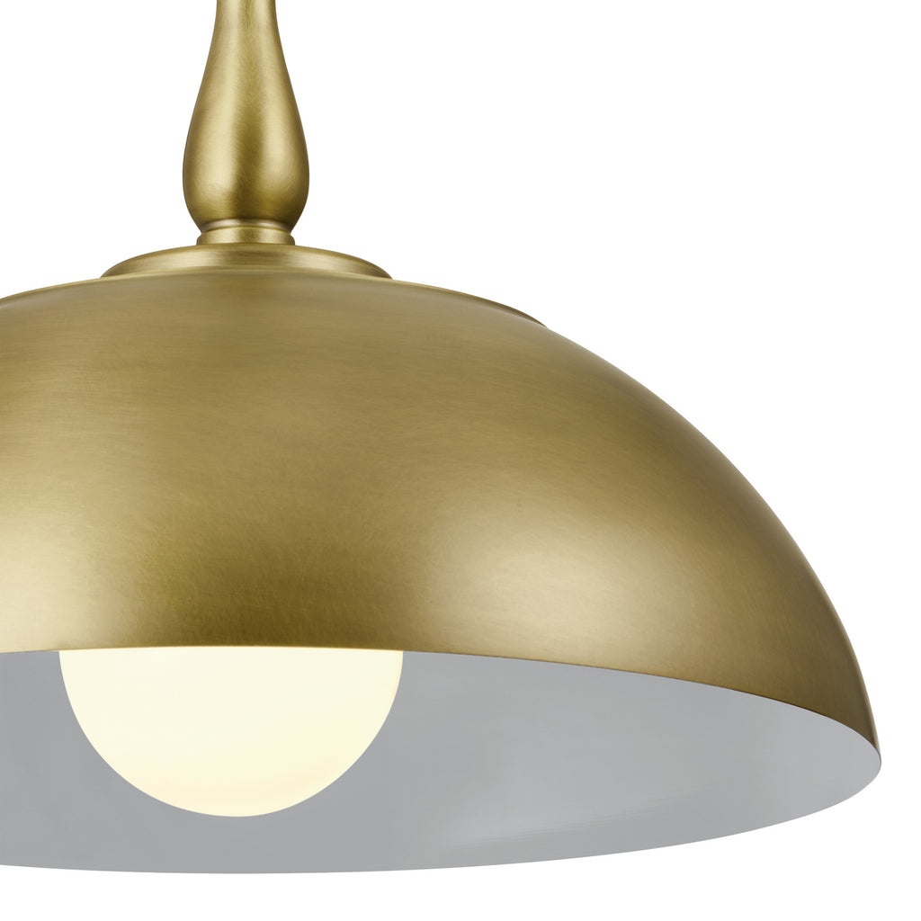KICHLER 52477NBR Thera 18" 1 Light Pendant Natural Brass