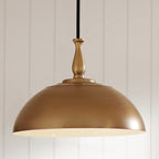 KICHLER 52477NBR Thera 18" 1 Light Pendant Natural Brass