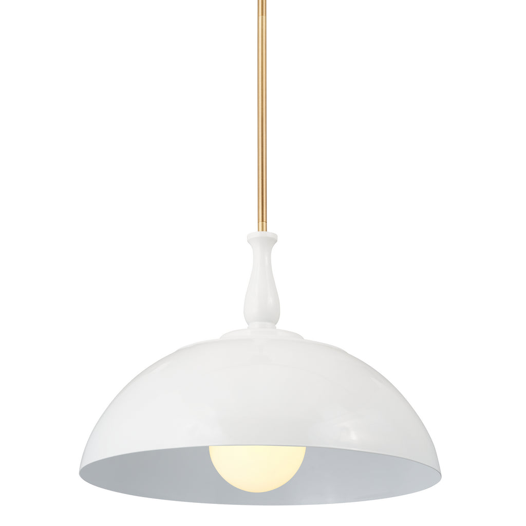 KICHLER 52477WH Thera 18" 1 Light Pendant White