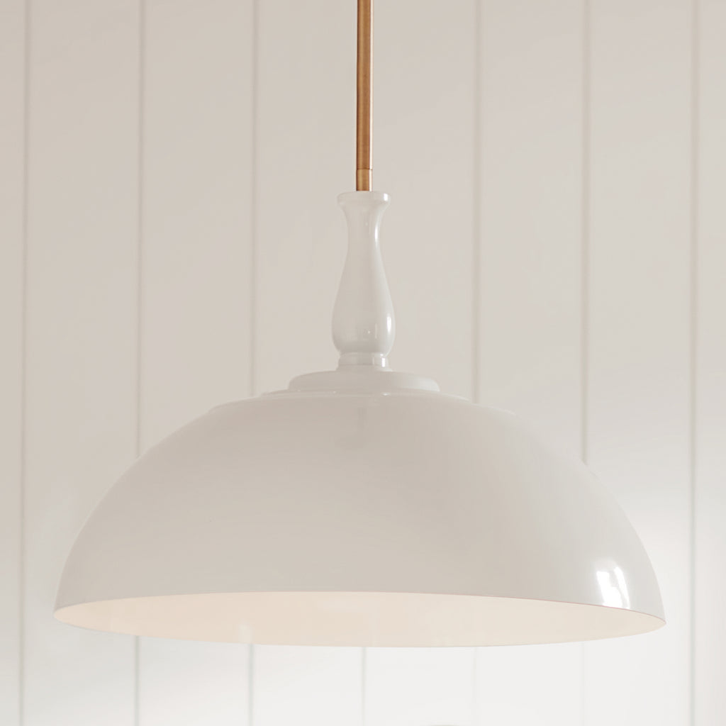 KICHLER 52477WH Thera 18" 1 Light Pendant White