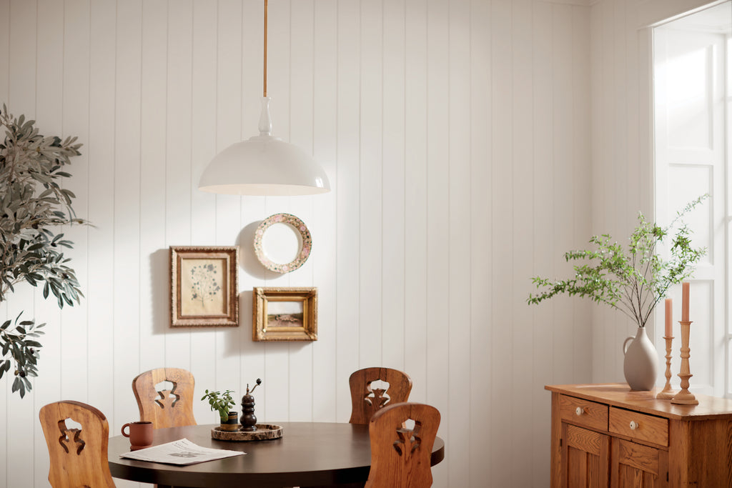 KICHLER 52477WH Thera 18" 1 Light Pendant White