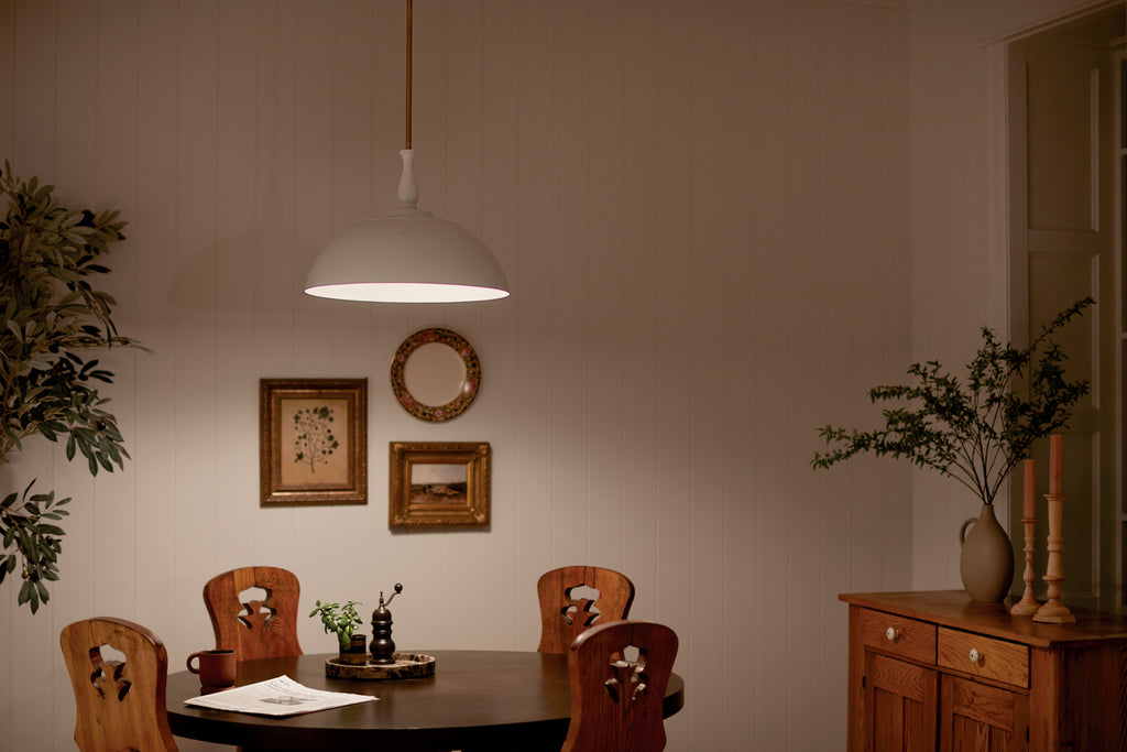 KICHLER 52477WH Thera 18" 1 Light Pendant White