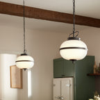 KICHLER 52478BKT Dame 12" 2 Light Pendant Textured Black