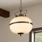 KICHLER 52478CLP Dame 12" 2 Light Pendant Classic Pewter