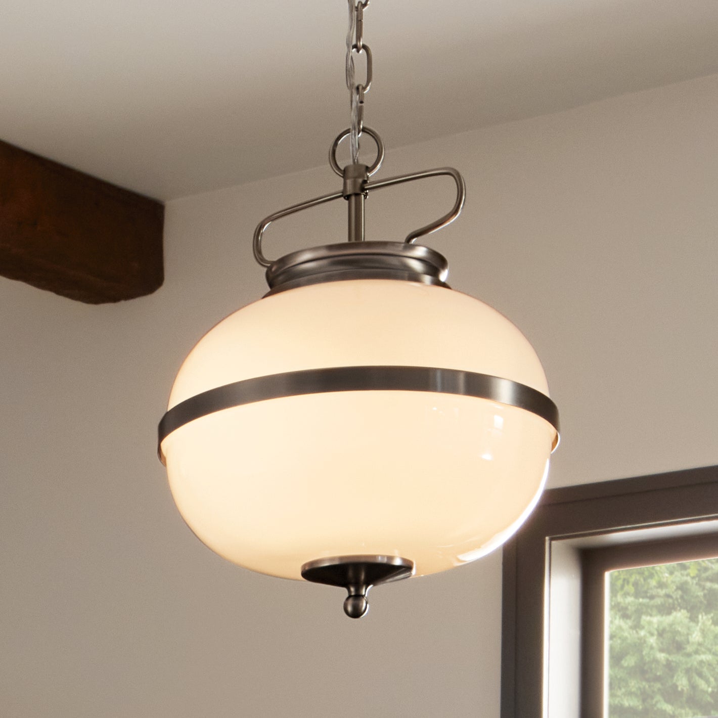 KICHLER 52478CLP Dame 12" 2 Light Pendant Classic Pewter