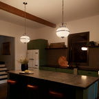 KICHLER 52478CLP Dame 12" 2 Light Pendant Classic Pewter