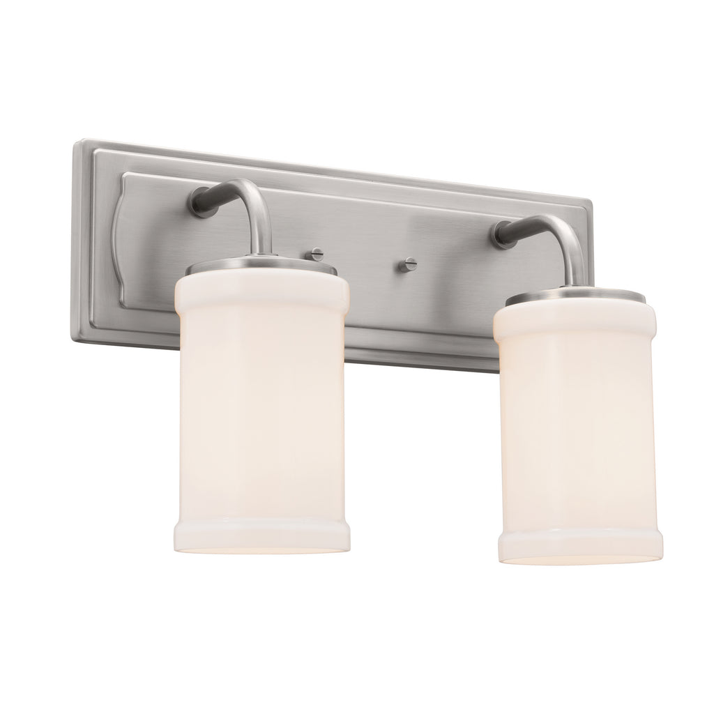 KICHLER 55130CLP Vetivene 10" 2 Light Vanity Light Classic Pewter
