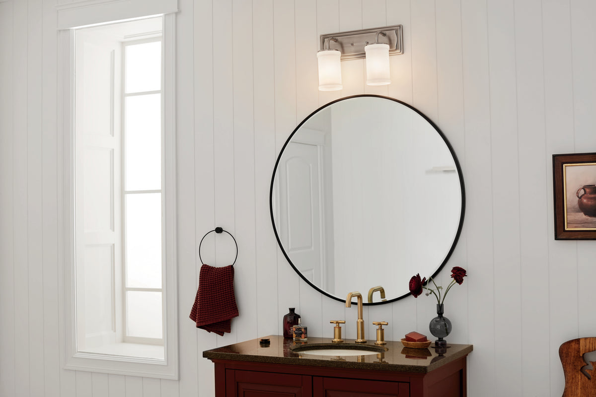 KICHLER 55130CLP Vetivene 10" 2 Light Vanity Light Classic Pewter