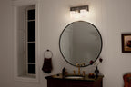 KICHLER 55130CLP Vetivene 10" 2 Light Vanity Light Classic Pewter