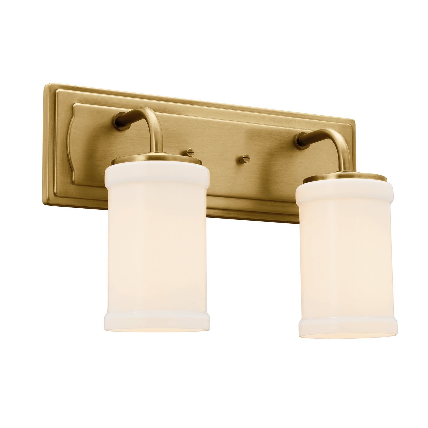 KICHLER 55130NBR Vetivene 10" 2 Light Vanity Light Natural Brass