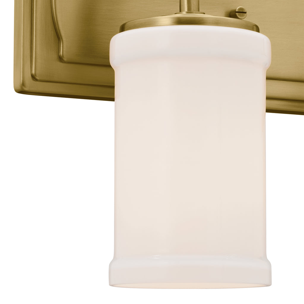 KICHLER 55130NBR Vetivene 10" 2 Light Vanity Light Natural Brass