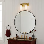 KICHLER 55130NBR Vetivene 10" 2 Light Vanity Light Natural Brass