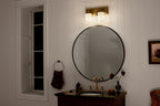 KICHLER 55130NBR Vetivene 10" 2 Light Vanity Light Natural Brass