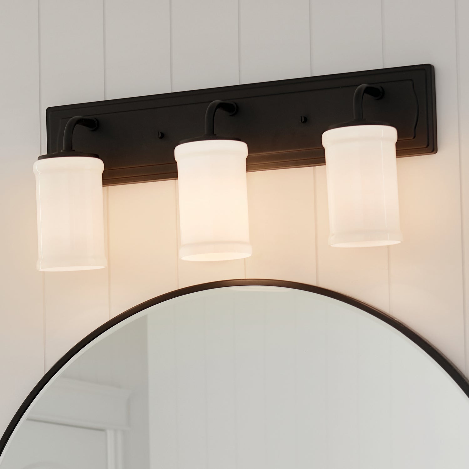 KICHLER 55131BKT Vetivene 10" 3 Light Vanity Light Textured Black