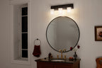 KICHLER 55131BKT Vetivene 10" 3 Light Vanity Light Textured Black