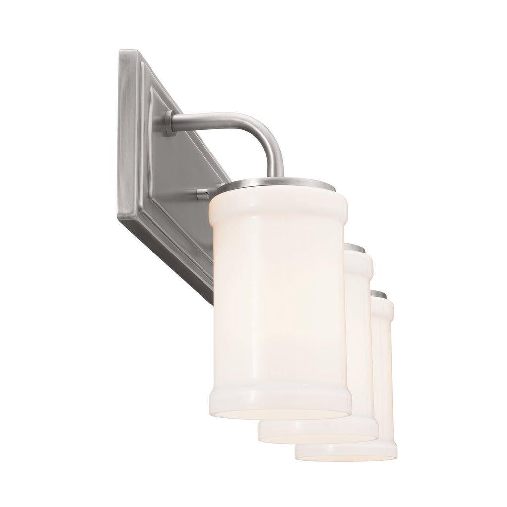 KICHLER 55131CLP Vetivene 10" 3 Light Vanity Light Classic Pewter