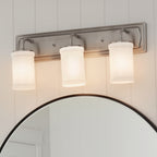 KICHLER 55131CLP Vetivene 10" 3 Light Vanity Light Classic Pewter
