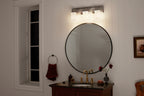 KICHLER 55131CLP Vetivene 10" 3 Light Vanity Light Classic Pewter