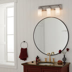 KICHLER 55131CLP Vetivene 10" 3 Light Vanity Light Classic Pewter