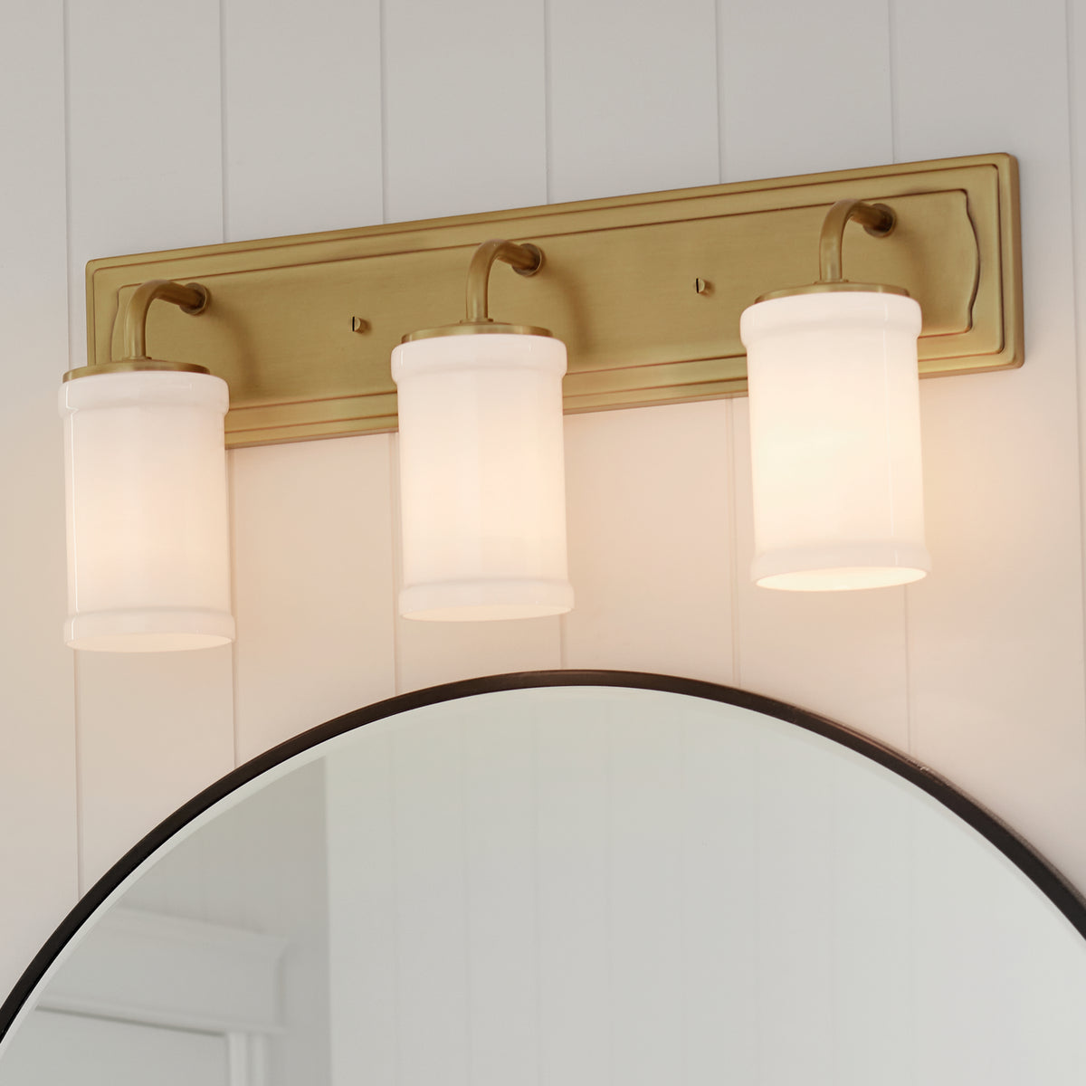 KICHLER 55131NBR Vetivene 10" 3 Light Vanity Light Natural Brass