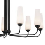 KICHLER 52481BK Truby 38" 9 Light Chandelier Black
