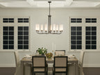 KICHLER 52481BK Truby 38" 9 Light Chandelier Black