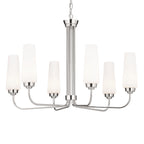 KICHLER 52480PN Truby 29" 6 Light Chandelier Polished Nickel