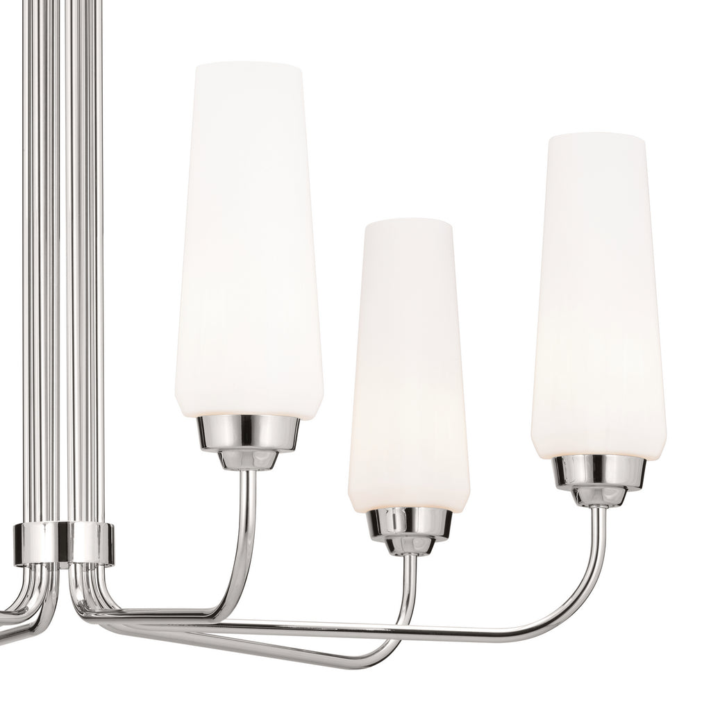 KICHLER 52480PN Truby 29" 6 Light Chandelier Polished Nickel