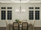 KICHLER 52480PN Truby 29" 6 Light Chandelier Polished Nickel