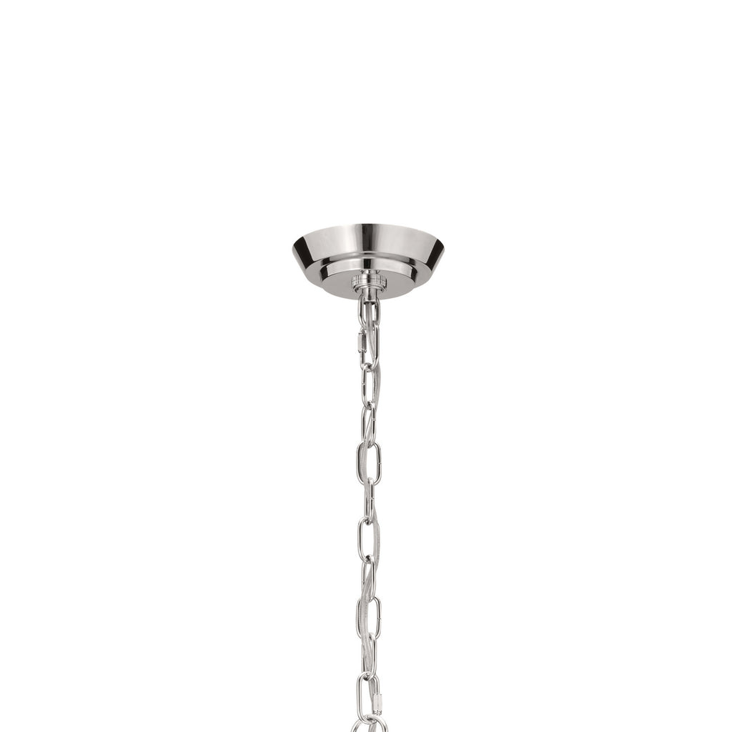 KICHLER 52481PN Truby 38" 9 Light Chandelier Polished Nickel