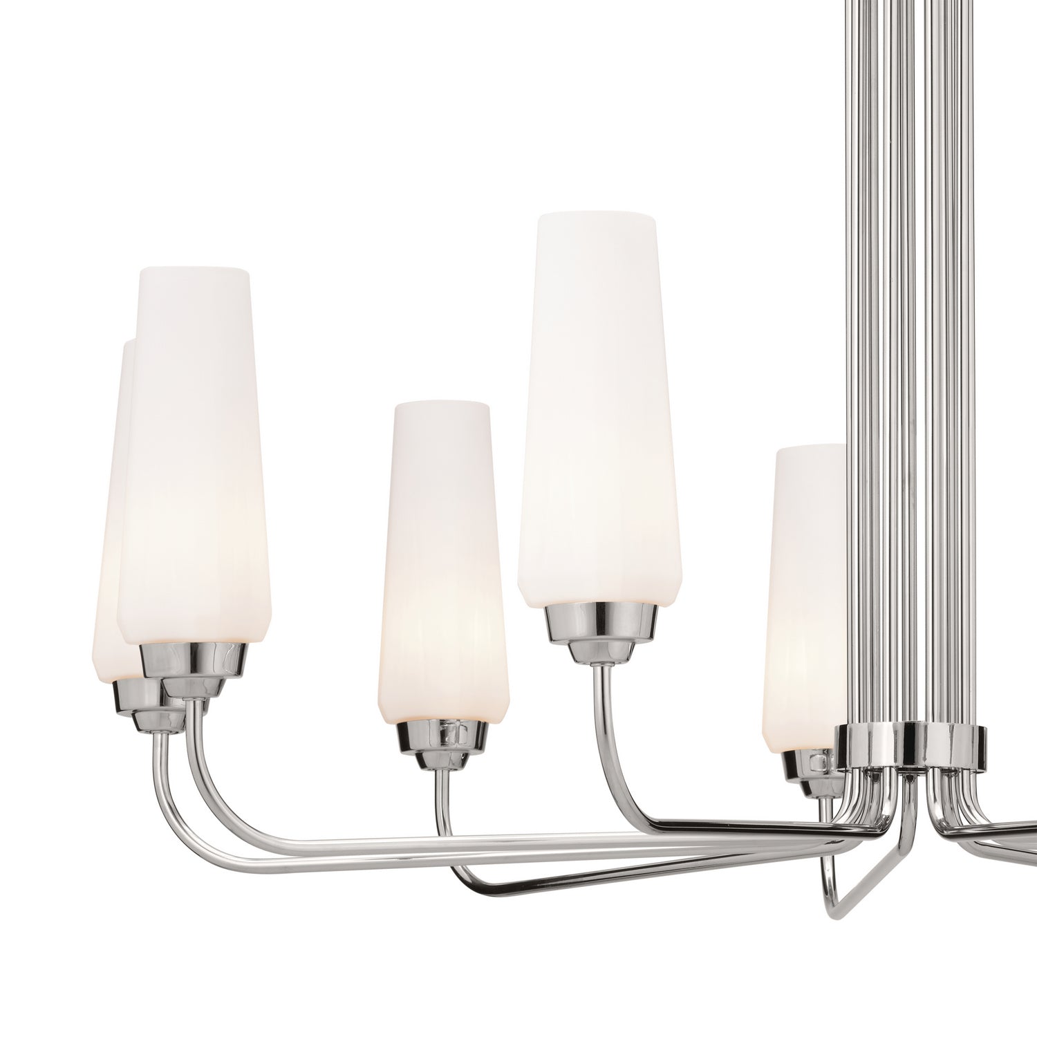 KICHLER 52481PN Truby 38" 9 Light Chandelier Polished Nickel