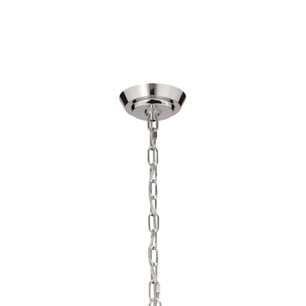KICHLER 52482PN Truby 34" 9 Light 2-Tier Chandelier Polished Nickel
