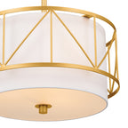 KICHLER 52074CLG Birkleigh 14" 3 Light Pendant/Semi Flush Classic Gold