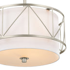 KICHLER 52074SN Birkleigh 14" 3 Light Pendant/Semi Flush Satin Nickel
