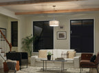 KICHLER 52075SN Birkleigh 18" 3 Light Pendant/Semi Flush Satin Nickel