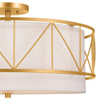 KICHLER 52076CLG Birkleigh 24" 4 Light Semi Flush Classic Gold