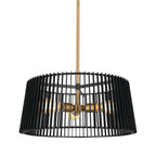KICHLER 44171BK Linara 18" 3 Light Pendant Black