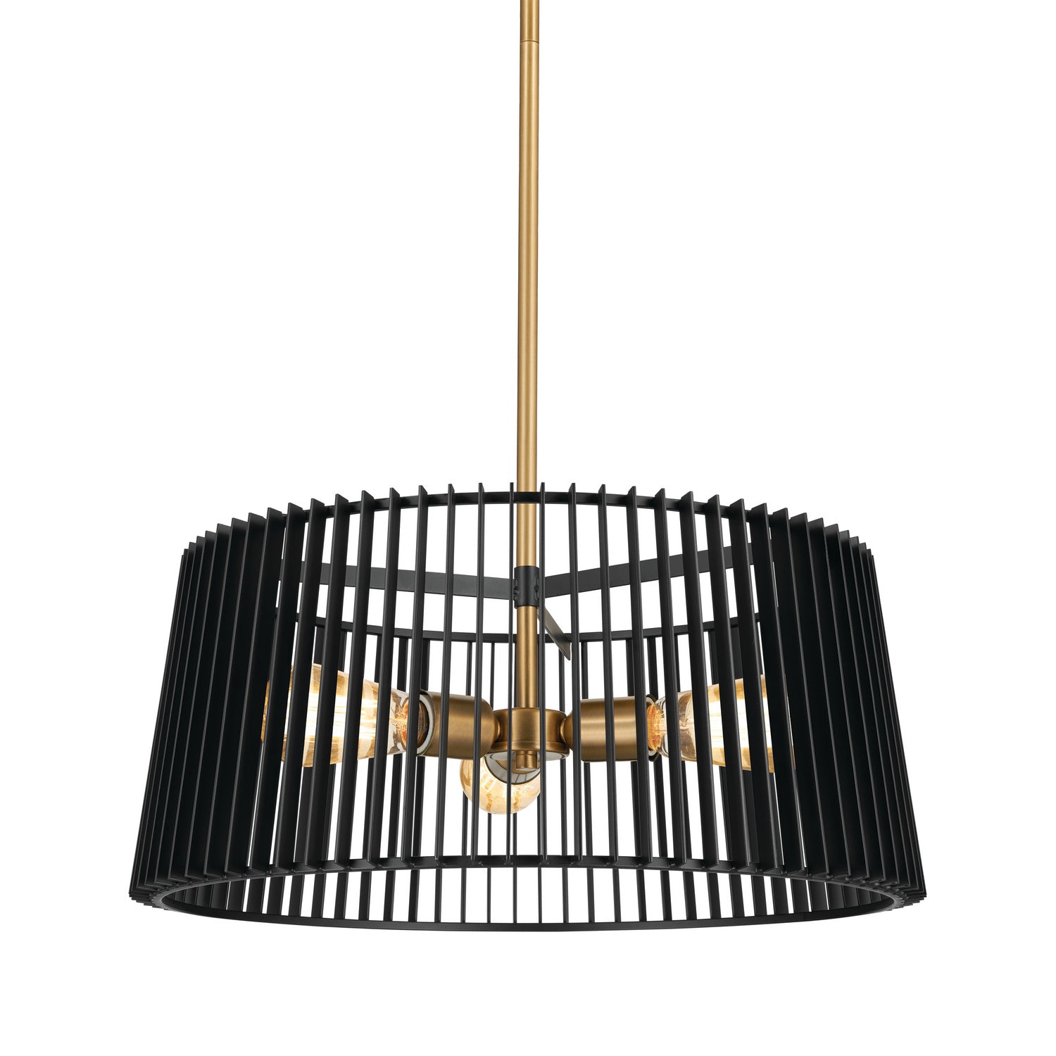 KICHLER 44171BK Linara 18" 3 Light Pendant Black