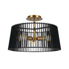 KICHLER 44171BK Linara 18" 3 Light Pendant Black