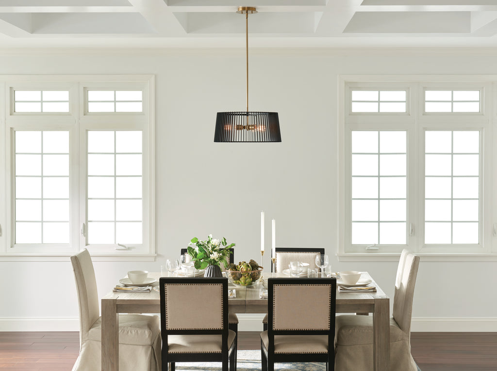KICHLER 44171BK Linara 18" 3 Light Pendant Black