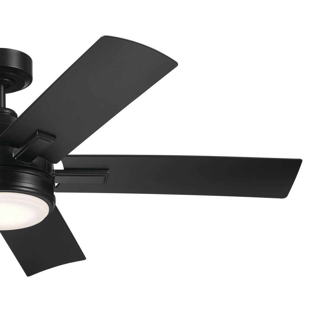 KICHLER 310075SBK Tide 52 Inch Tide Fan - Satin Black
