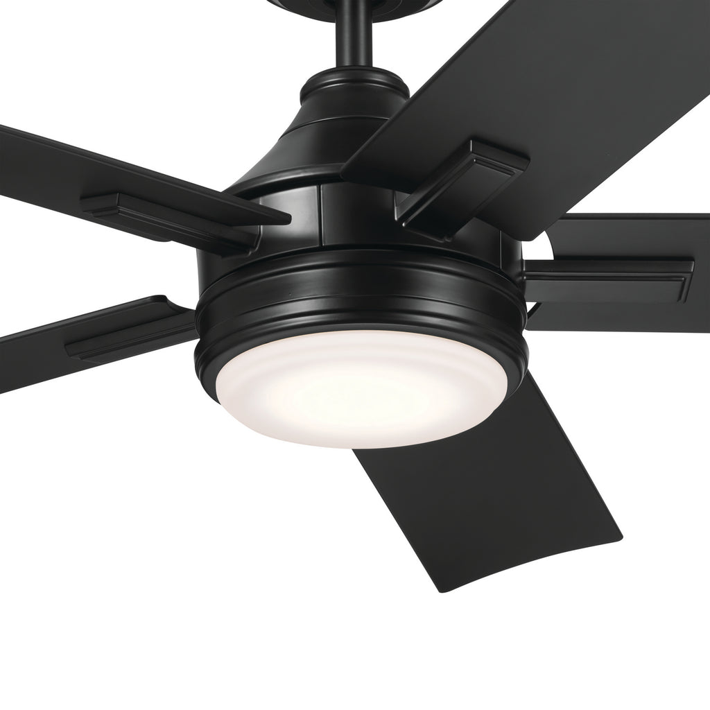KICHLER 310075SBK Tide 52 Inch Tide Fan - Satin Black