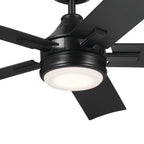 KICHLER 310075SBK Tide 52 Inch Tide Fan - Satin Black
