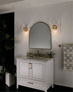 KICHLER 55077NBR Everett 9.25 Inch 1 Light Wall Sconce with Clear Glass in Polished Nickel